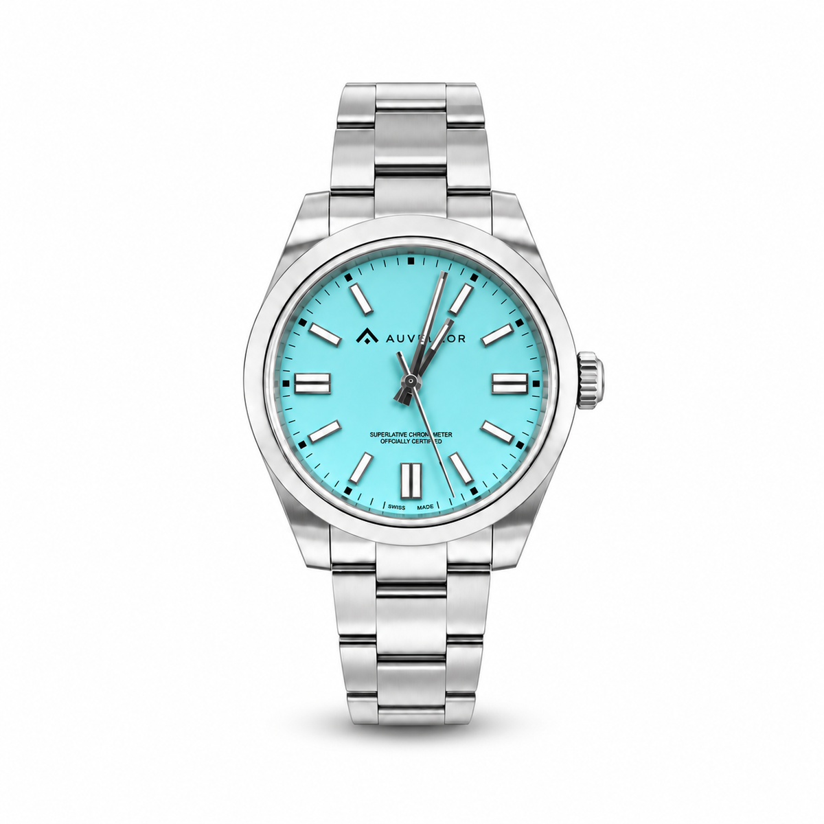 ORVEN Turavex – Turquoise Dial — front view on white background
