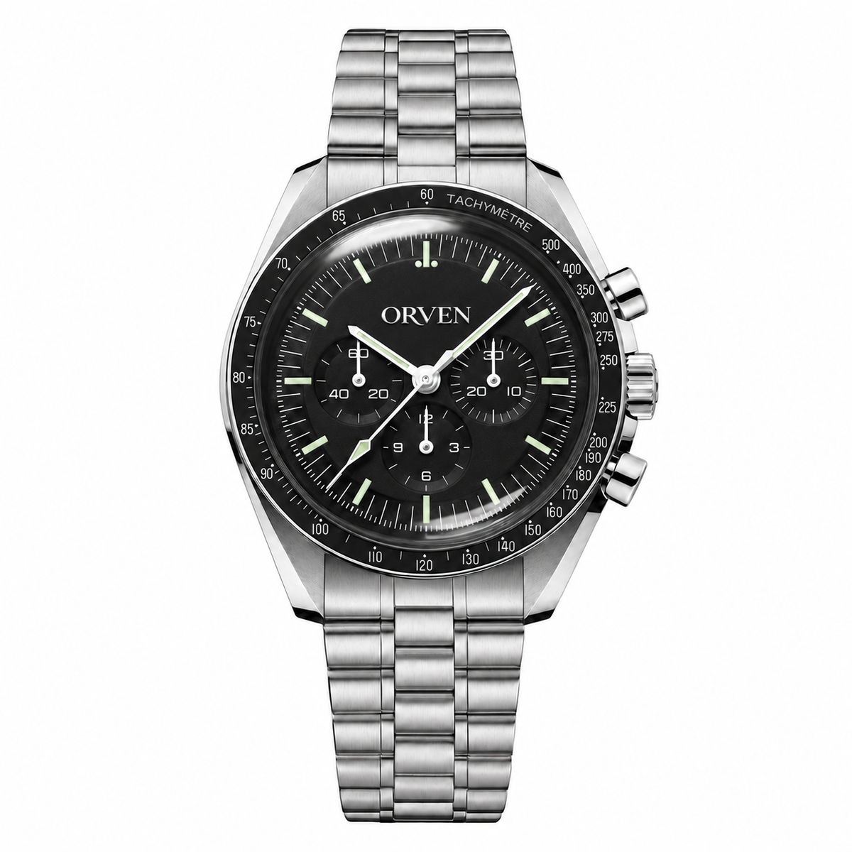 Orven Caldran – Black Multi-Register Dial